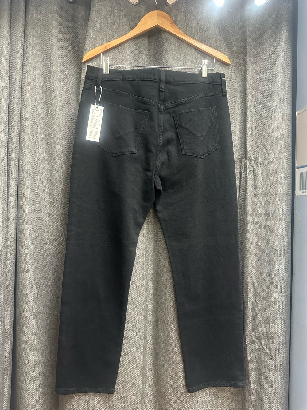 Ladies Hudson Black Jeans - Classic Straight Fit